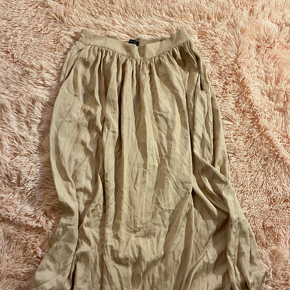 American Eagle Light Pink Silk Maxi Skirt